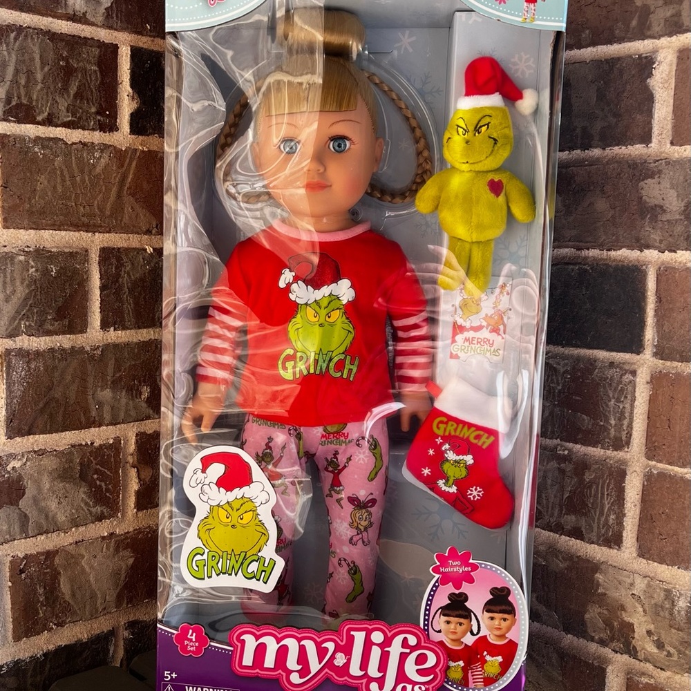 My Life Cindy Lou Grinch Christmas Doll Blonde Hair